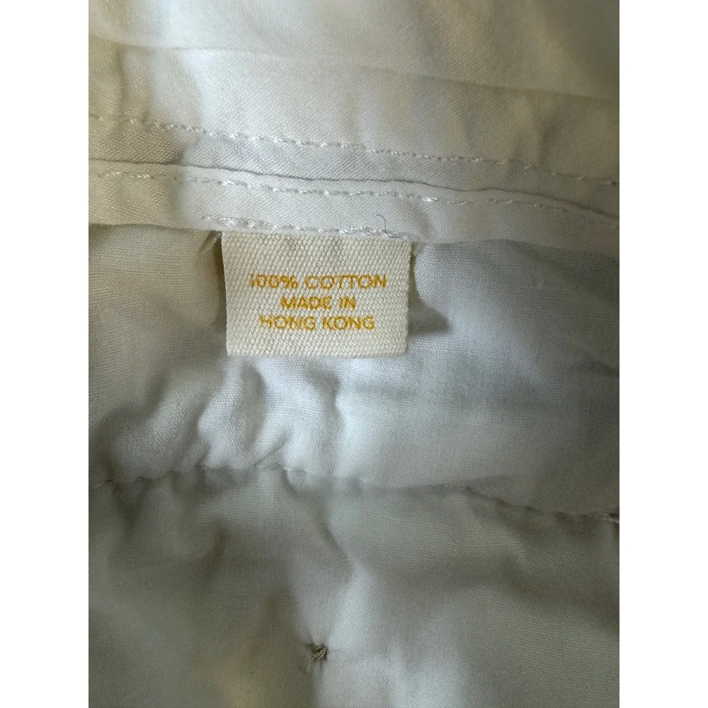 J.Crew Broken-In Chino City Fit White Cotton Twill Shorts Womens 8 Low Rise